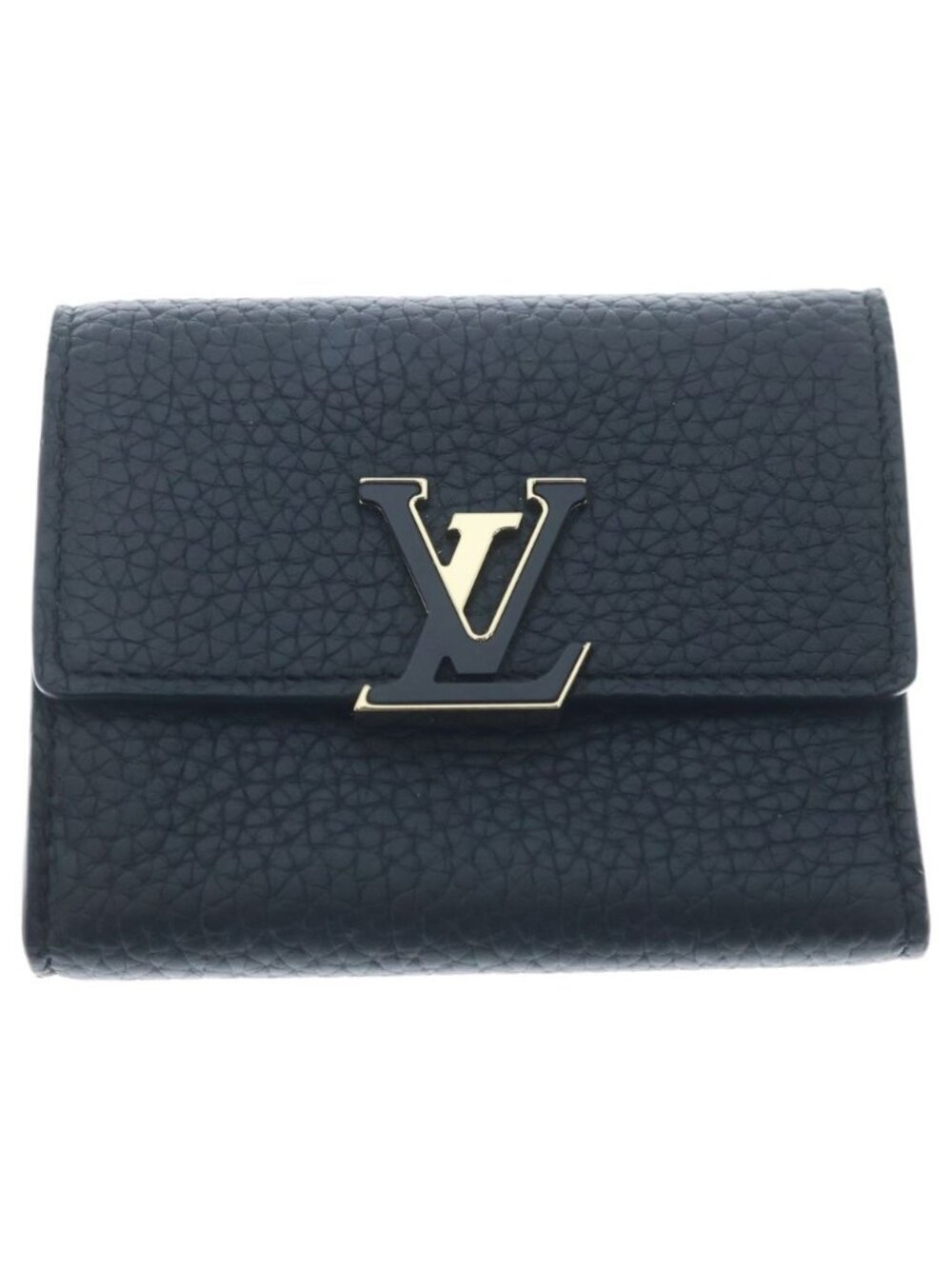 Louis Vuitton Portefeuille Capucines Compact Noir Wallet
